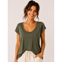 Haki Cepli Modal T-shirt