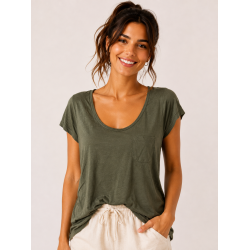 Haki Cepli Modal T-shirt