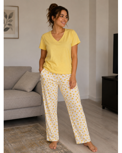 Pamuklu Papatya Pijama Takımı